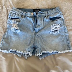Akira High Waist Jean Shorts